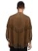 Lorilida Mens Western Cowboy Shirt Halloween Faux Suede Native American Indian Cape Fringe Tops Brown X-Large