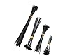 Accufix™ Premium Cable Ties Black - 100 Pack 3.6mm Zip Ties Heavy Duty, Cable Tie, Tie Wraps for Home, Office, Garden, Assorted in Sizes 100mm, 150mm, 200mm, 250mm, (25 Premium Plastic Ties Per Size) #1