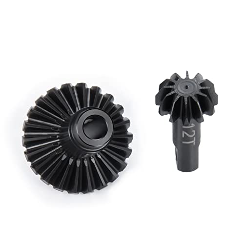 RC Metal Differential Ring and Pinion Gears Front or Rear Metal Axle Gears 26T+12T for TRX4M Upgrades 1/18 Scale RC Crawler Car Accessories