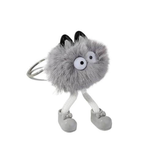 FurBite Cartoon Monster Animal Plush Keychain Pendant for Womens Bags Car Accessories - 6 * 14cm Lightweight Decor(Color4 1pc)