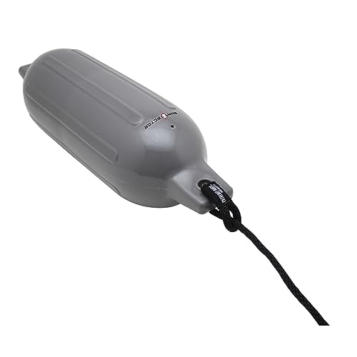 Extreme Max 3006.7459 BoatTector Inflatable Fender Value 2-Pack - 6.5" x 22", Gray