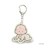 モリサカグローバル おおのたろう アクリルキーホルダー あかちゃん ハイハイ 7×7×0.3cm 絵本 じんせいさいしょの Baby 雑貨 グッズ かわいい OOTA-0070AK1