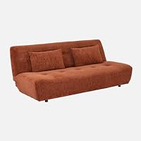 sweeek - Banquette convertible tissu chenille 3 places terracotta - Klik