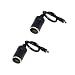 Produktbild Almencla 2PCS Hohlsteckeradapter DC 5,5mm x 2,1mm Stecker auf 12 V Zigarettenanzünder Buchse Adapterkabel