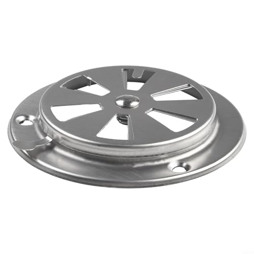 Oniissy Piezas de repuesto para parrilla de barbacoa, amortiguador de ventilación de escape, válvula de control de ventilación de acero inoxidable, ajustable de 9,5 x 9,5 x 3 cm, compatible con horno