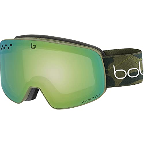 Bollé Nevada Cylindrical Snow Goggle - David Wise Signature Series | Phantom Green Emerald