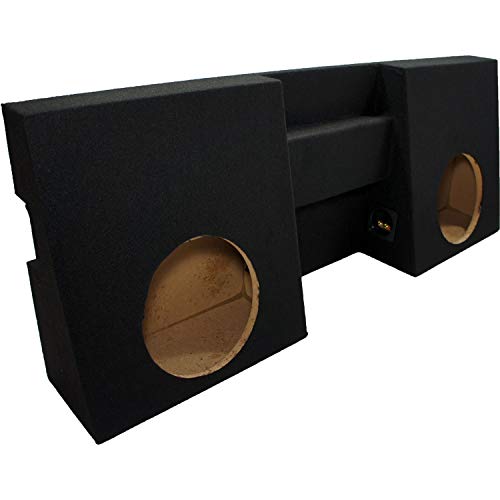 American Sound Connection Compatible with Toyota Tacoma 2005-2015 Double Cab Dual 10' Sub Box Enclosure