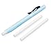 Pentel Clic Stylo-gomme en caoutchouc - Corps bleu + 2 recharges de gomme blanches