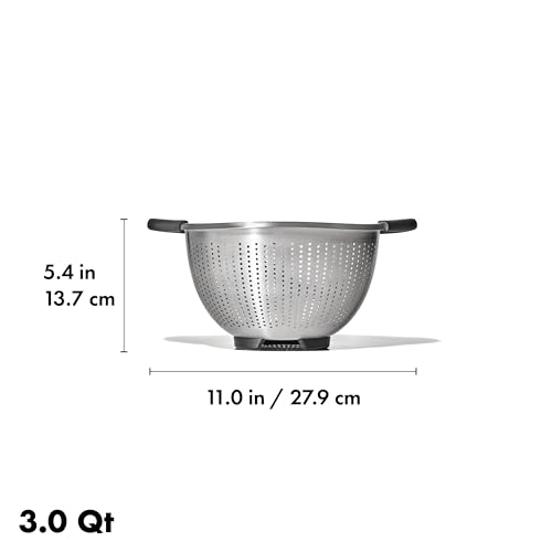 OXO Good Grips Stainless Steel 3 qt./ 2.8L Colander