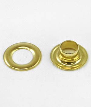 C.S. Osborne Brass Grommets & Washers #G1-5 Size 5 (5/8" Hole) 144 Sets
