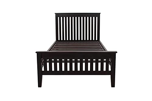 Image of Wudniture Solid Sheesham Wood Single Bed I Sheesham Wood Single Size Bed-Black