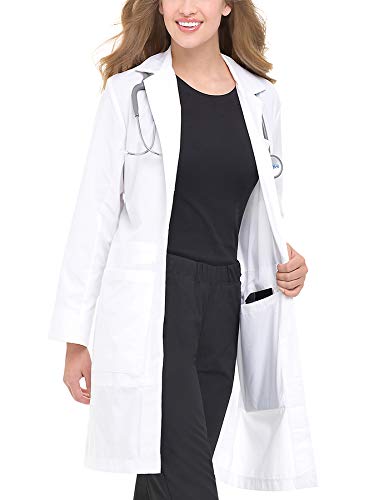 Roks PrimeSurgicals Lab Apron Women apron knee length full sleeves with inner Secret pocket (100% Cotton) (48)