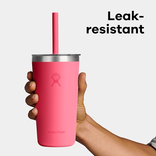 Hydro Flask All Around 20oz Tumbler with Straw Lid, Black — view 6