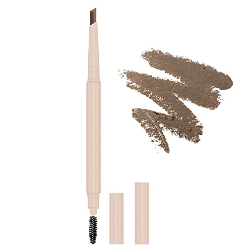 LOKNGXU Eyebrow Pencil to Modify Eyebrows Easy to Color Waterproof Long-Lasting Non-Dizzy Makeup with Spiral Eyebrow Brush (Light brown)