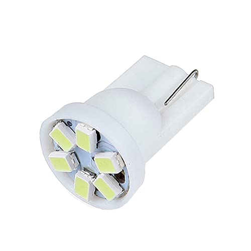 Cciyu 194 Extremely Bright Led Bulbs Interior Lights T10-6-3020-Smd Dashboard Gauge Light Speedometer Odometer Tachometer Led Light Instrument Panel Light Wedge T10 168 2825 W5W Blue Pack Of 20 #TOP4