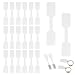 YOTINO 500 Pieces Blank Jewelry Price Tags Stickers, Jewelry Identification Stickers, White Labels for Jewelry Display, Rectangle Shape