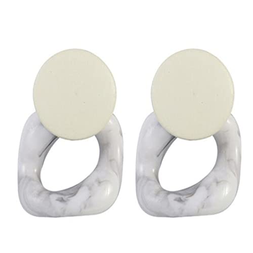 Boucles d'oreilles en argent et bois fait main géométriques chic