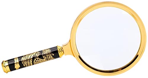3X lupa portátil 75mm lente óptica leitura lupa lupa para idosos ler moedas selos mapa inspeção dege