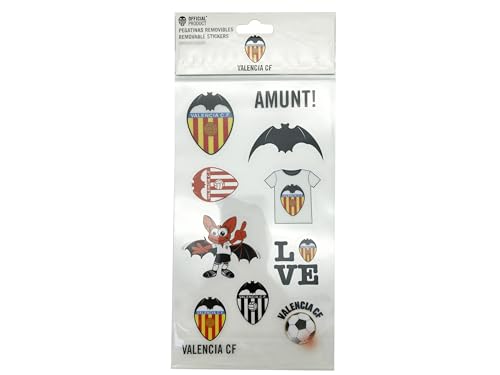 CYPBRANDS- Valencia, Pegatinas, Stickers, Removibles, Barça, Multicolor, Producto Oficial