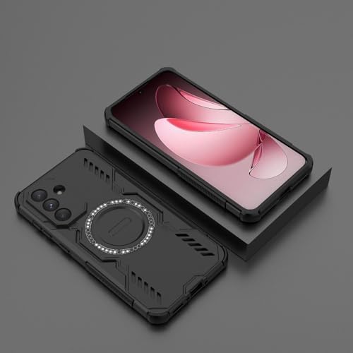 Image of Back Cover Case for Samsung Galaxy A56 5G | 360 Protection Mobile Phone Case | Mag-Safe | Camera Protection | Samsung Galaxy A56 Back Cover | Samsung Galaxy A 56 5+G - Black TPU + PC