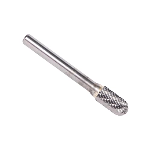 Image of Drill America SC-12 Carbide Burr /Rotary File Cylindrical Radius-End Double Cut for Die Grinder 1 /8 inch Dia. x 5 /8 inch Cut Length with 1 /4 inch Shank and 2 inch Overall Length, DUL Series