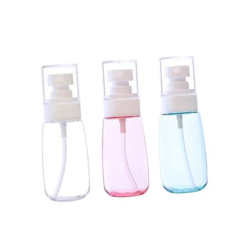 Vaguelly 3Pcs Travel Refillable Spray Bottle Portable U Shape Plastic Containers for Sunscreen Makeup Skin Care Transparent for Travel