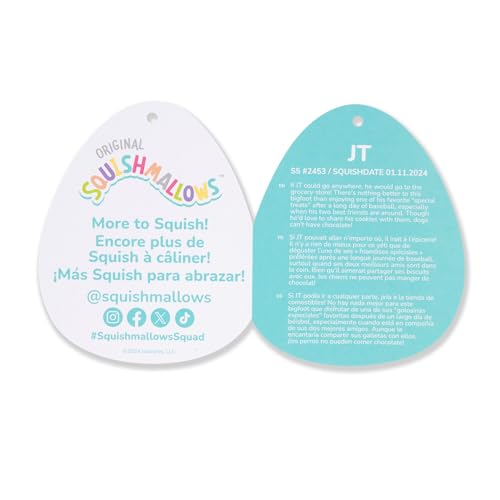 Image of Squishmallows Original 5-Inch JT Dark Teal Bigfoot - Official Jazwares Plush (Little)