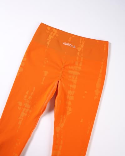 Image of AUROLA Serpent Snake Seamless Scrunch Workout Leggings for Women,Girls Squat Proof Ribbed Thick Active Gym Pants