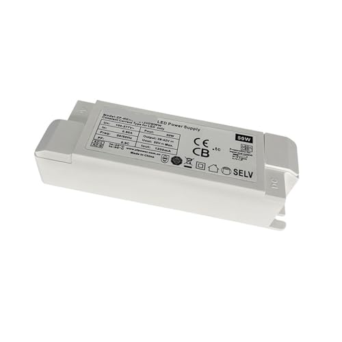 Fuente de alimentacion LED 50W con controlador aislado de voltaje amplio y conector CC 2