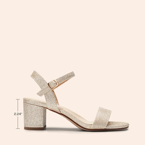 DREAM PAIRS Women's Low Heels Block Open Toe Ankle Strap Classic Short Chunky Sandals with Buckle for Daily Work Wedding Party2