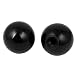 Produktbild sourcingmap® 2Stk Plastik Rund 50mm Dmr 12mm Gewinde Ball Hebel Knopf de