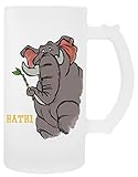 Kwantees Hathi Taza De Cerveza De Vidrio Taza De Bebida Ecológica