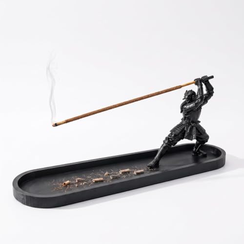 Samurai Incense Holder 3D Print Digital | Japanese-Inspired Decor, Incense Stick as Blade, Desk & Shelf Display