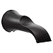Moen S3836BL Doux 1/2-Inch Slip Fit Connection Non-Diverting Tub Spout, Matte Black