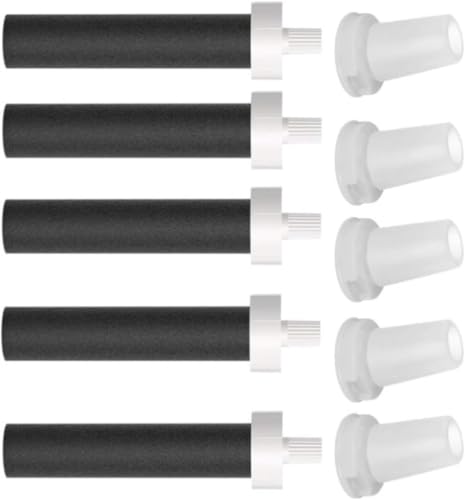 Repuesto de filtro para botellas de agua, fabricado en silicona de grado alimenticio, para botellas de agua de acero inoxidable, deportes al aire libre (5 elementos de filtro, 5 boquillas de succión)