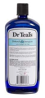 Dr. Teal's Ginger & Clay With Vitamin C Variety Gift Set (3 Pack, 106Oz Total) - Detoxify & Energize Foaming Bath, Epsom Salt Soak, Vitamin C & Citrus Body Wash - Essential Oils Remove Harmful Toxins #TOP4