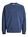 JACK & JONES Jcopoint - Insignia de Sudor con Cuello Redondo, Gris, L