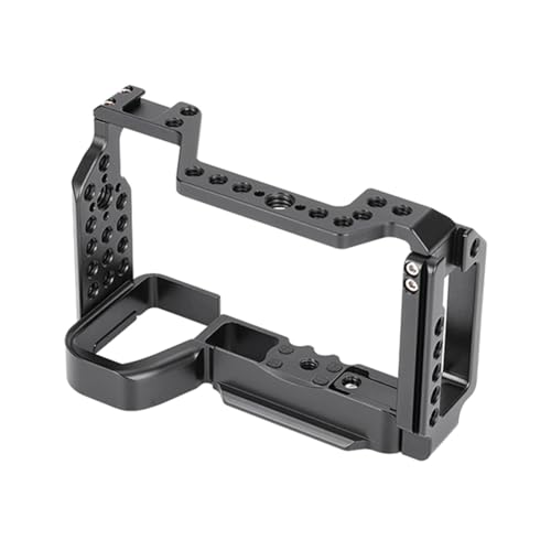 Image of Professional Camera Cage for Sony A6600 T6061 CNC Aluminum Vertical Plate Cold Shoe Mounts & Anti-Shock Design Perfect for Vlogging /Short Videos (YH-A6600 4620)