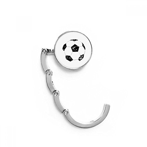 Crochet sac pliant football de table noir pour suspendre au bureau