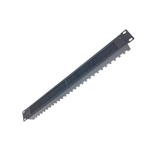 QiaoYoubang 1U Brush Cable Manager Horizontal Rack Mount Cable Management Panel with Tidy Brush Slot for Cable Entry for 19-inch Server Rack or Network Cabinet Disassembled
