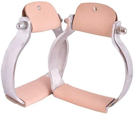 Showman Aluminum Flat Bottom Oxbow Stirrups