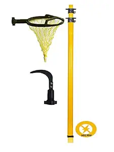 FESTEL Skytuch Shock Proof Multipurpose 8-to-24 Foot Extendable Telescopic Pole with (2 Attachments) Coconut Plucker, Mango Fruit Picker