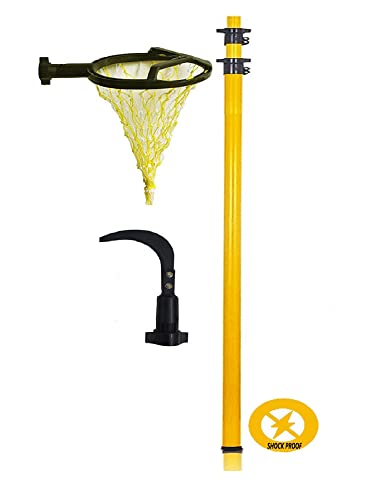 FESTEL Skytuch Shock Proof Multipurpose 8-to-24 Foot Extendable Telescopic Pole with (2 Attachments) Coconut Plucker, Mango Fruit Picker