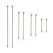SEWACC 8Pcs/ Set Necklace Extender Stainless Steel Bracelet Extender Jewelry Chains with Lobster Clasp for Necklace Bracelet and Jewelry Making Silver Golden
