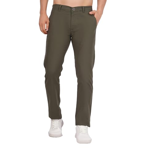 Image of Men's Regular Fit Linen Trousers | Slim Fit Lightweight Casual Pants | Stylish Dress Pants for Office or Travel | Premium Luxury Linen Trouser Pant with Breathable Comfort