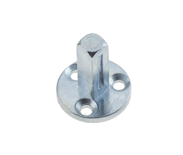 KOOPLES HARDWARE Taylors Dummy Spindle with 26mm Round Plate – Fixed Spindle for Non-Operational Door Knobs – Secure Dummy Mount for Wardrobes, Cupboards & Double Doors