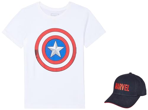 Image of Amazon Brand - Symbol Boy's Marvel Regular Fit T-Shirt, Cotton Crew Neck