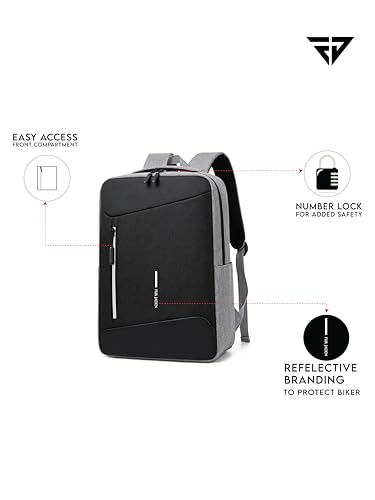 Image of FUR JADEN 35L Travel Professional Backpack with 15.6 Inch Laptop Compartment I 3 Large Compartments I Organizer Pockets I For Men Women Boys Girls I School and College Bagpack