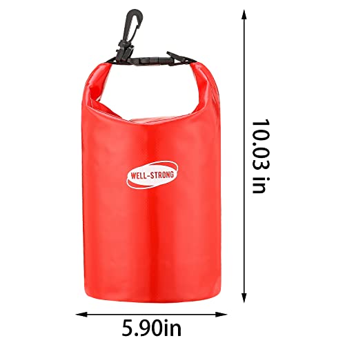Well-Strong 228Pcs Waterproof First Aid Kit Boat Emergency Kit With Buckles For Fishing Kayaking Boating Swimming Camping Rafting Beach Red 3L #TOP5
