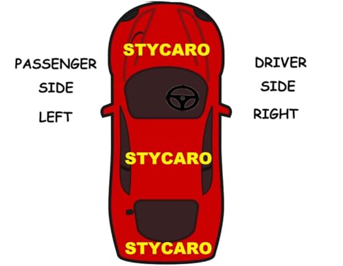 STYCARO-ORVM Side View Mirror Glass/Sub Mirror Plate compatible with Nissan Sunny 2011-2020 Year Model (RIGHT DRIVER SIDE)